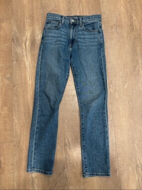 Joes jeans classic straight leg ankle high rise medium wash